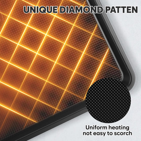 Fire More ceramic non-stick coating ensures quick release and easy cleanup