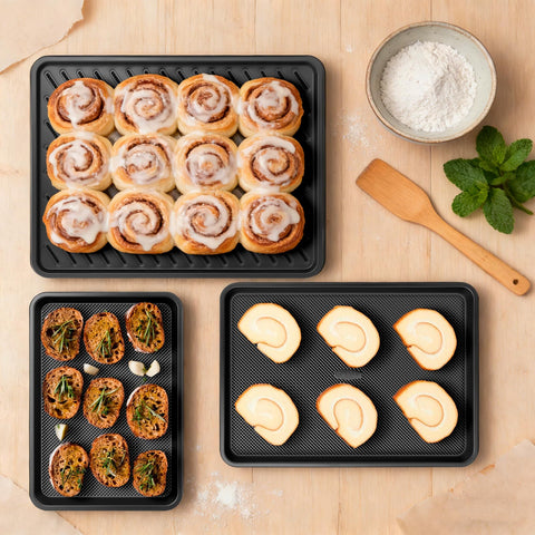 Fire More baking sheets offer durable, reliable performance for confident cooking