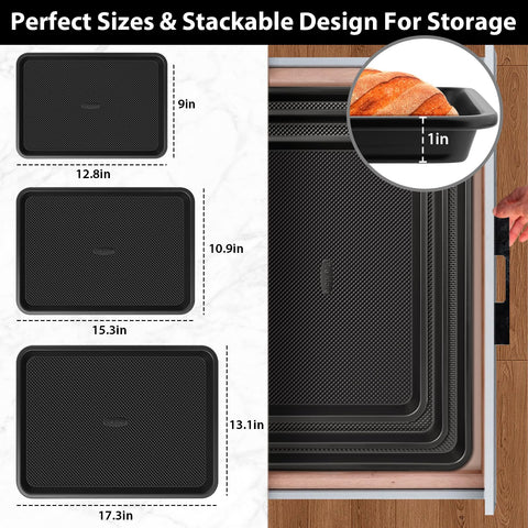 Fire More quarter sheet pan emphasizes compact size and versatile oven fit