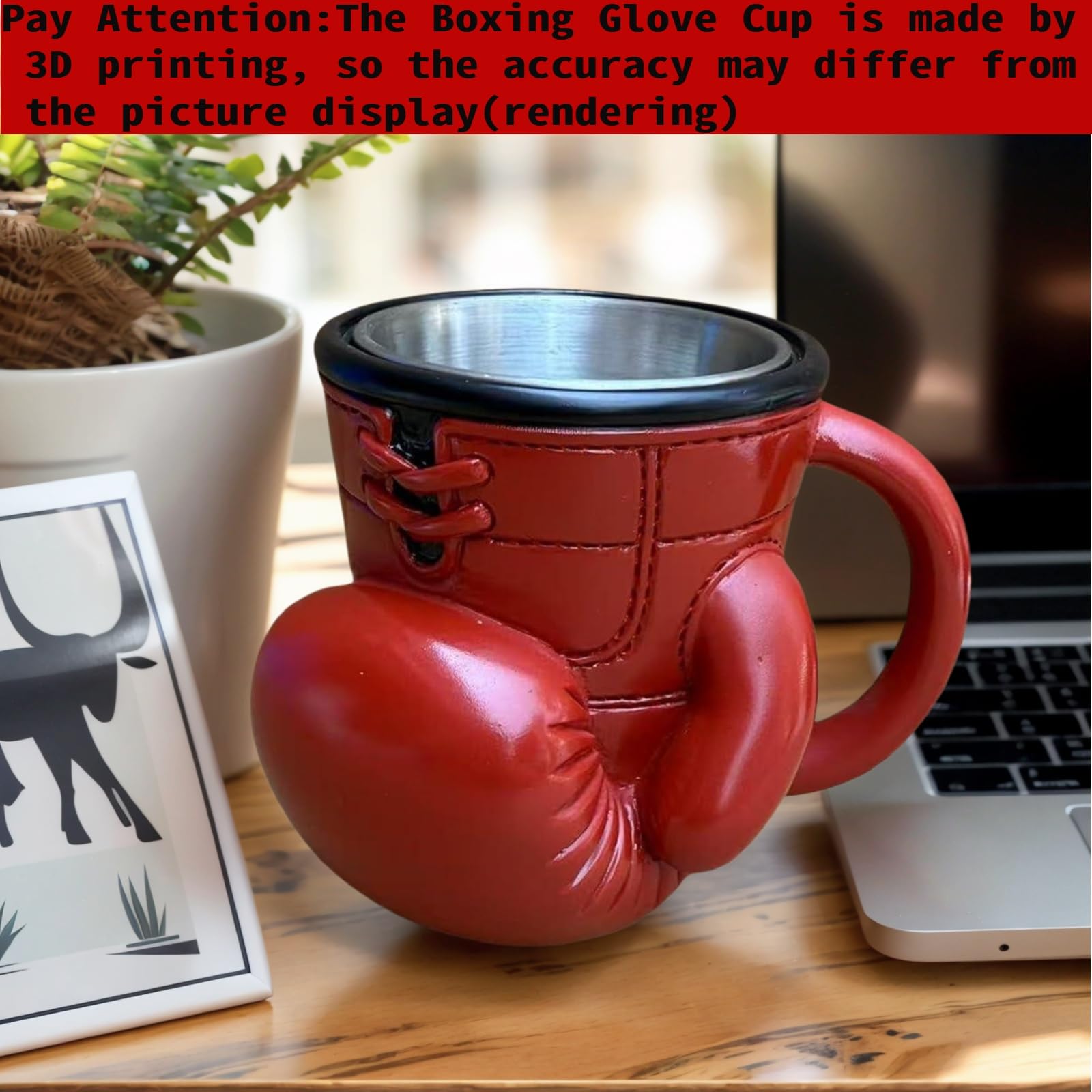 FirFiltr desktop display mug doubles as artful decor for fans.