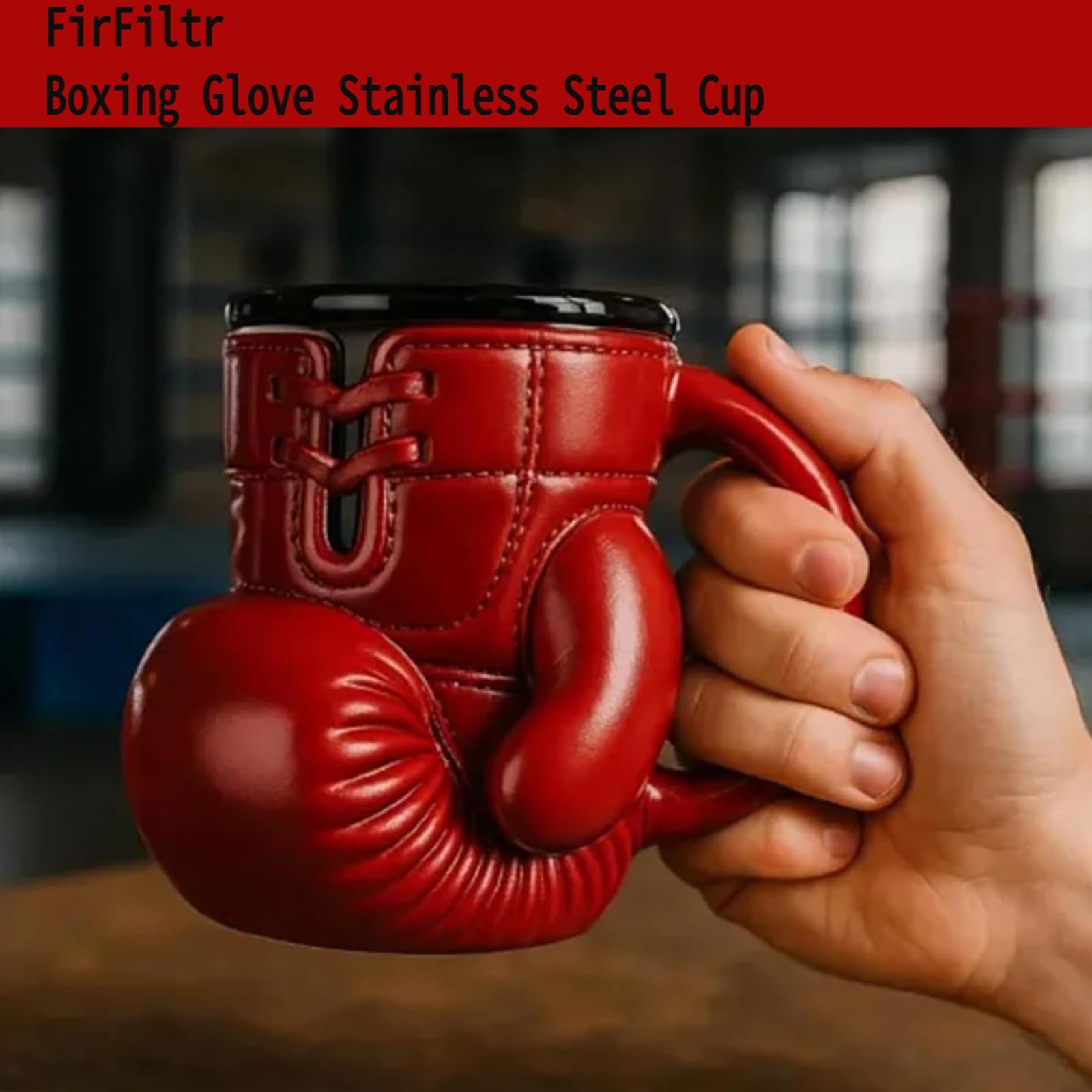 FirFiltr personalized mug with insulated handle for comfortable commutes.