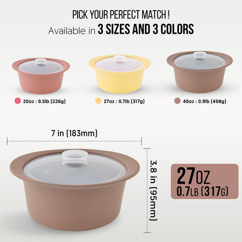 Firgi baby-food steaming in minutes with a versatile pot.