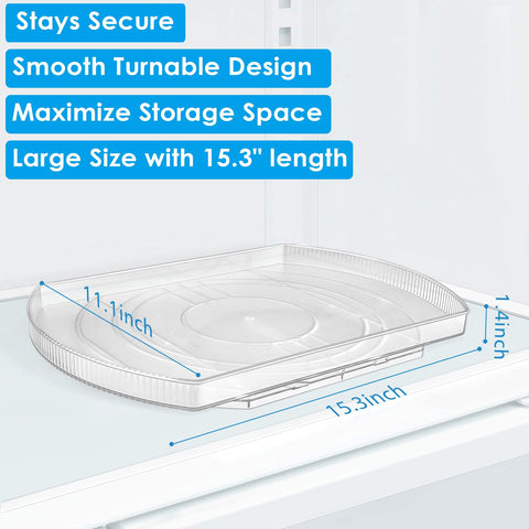 FIRJOY suction cups keep the turntable secure on fridge shelves