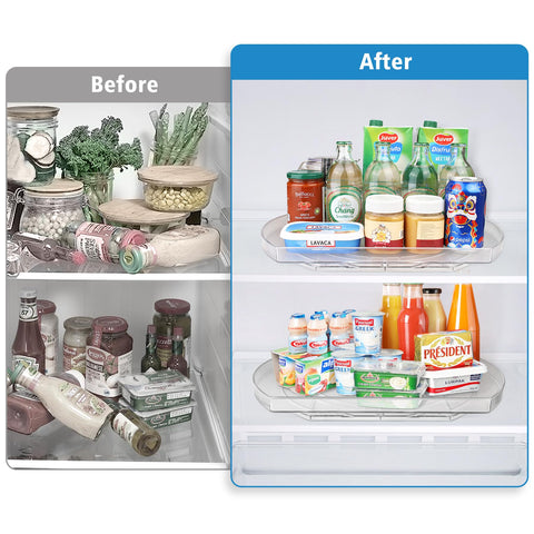 FIRJOY smooth turning lazy susan for pantry organization and quick access