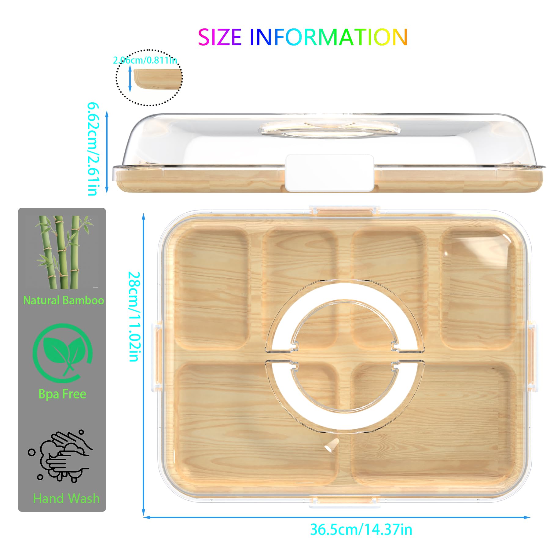 Firjuty double-sided design supports prep and presentation in one board.