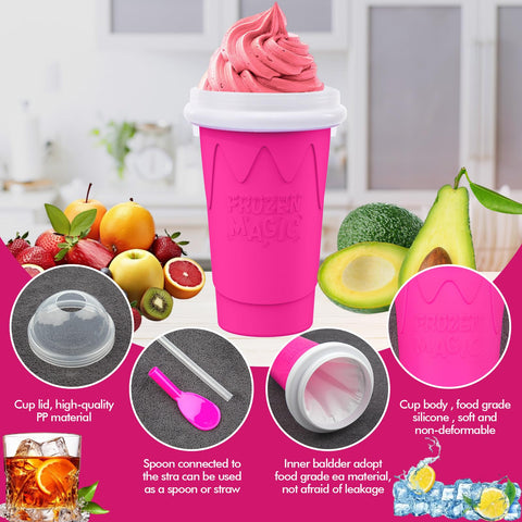 Gift-ready Firjuty slushie cup, ideal for birthdays and family fun.