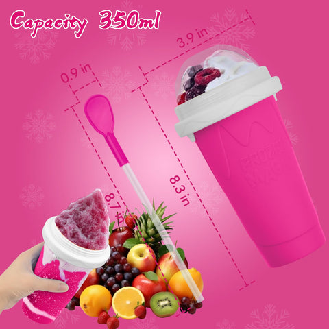 Firjuty Slushie Cup transparent layers show flavor-ready contents.