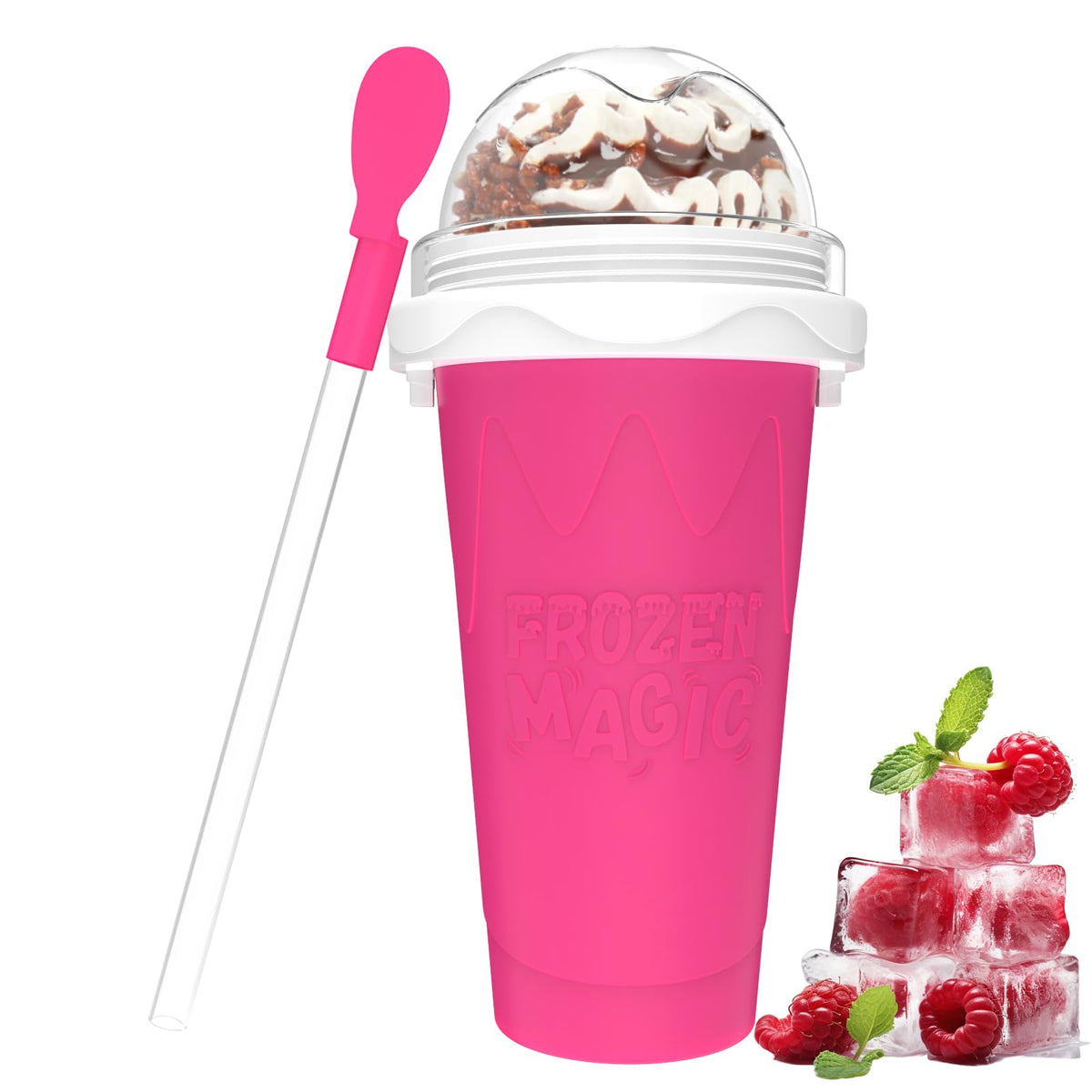Firjuty Slushie Cup showing its freeze layer for quick, refreshing treats.