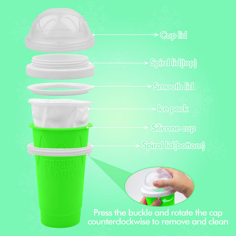 Food-grade silicone construction keeps beverages safe and reusable.