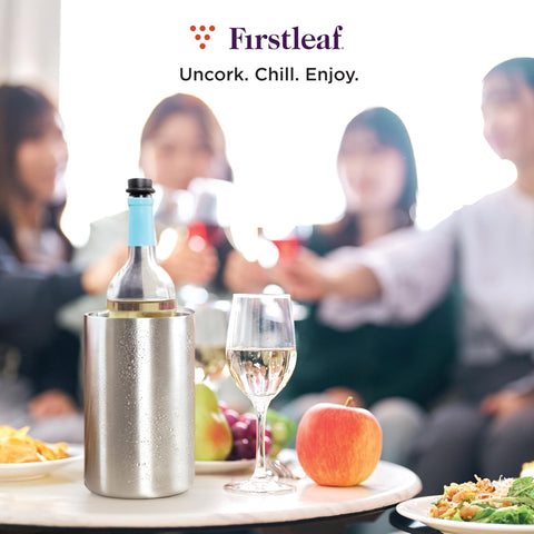 Firstleaf wine chiller fits most bottle sizes for versatile use.