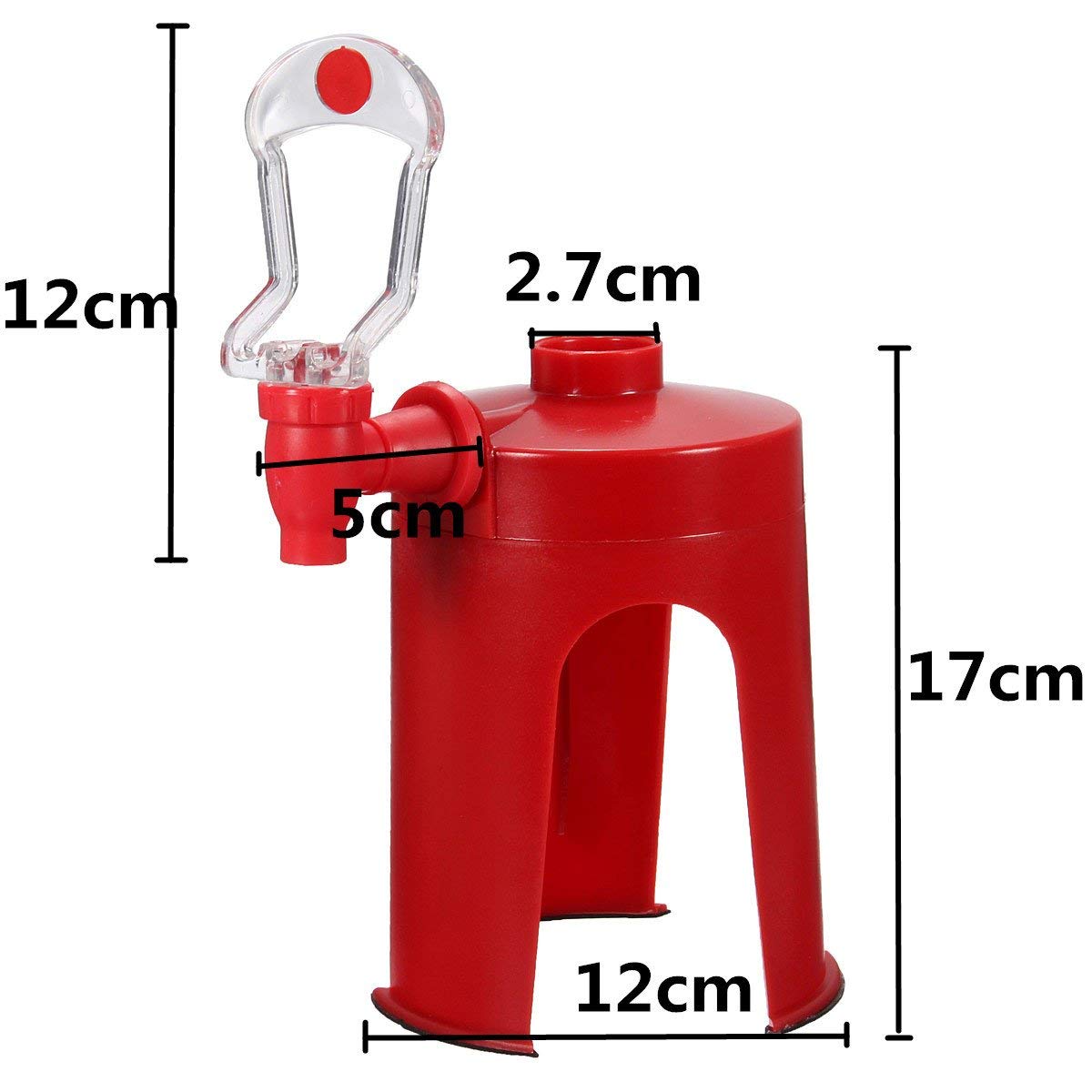 FIRSTONE Compact size with 12 cm base and 17 cm height fits standard beverage setups.