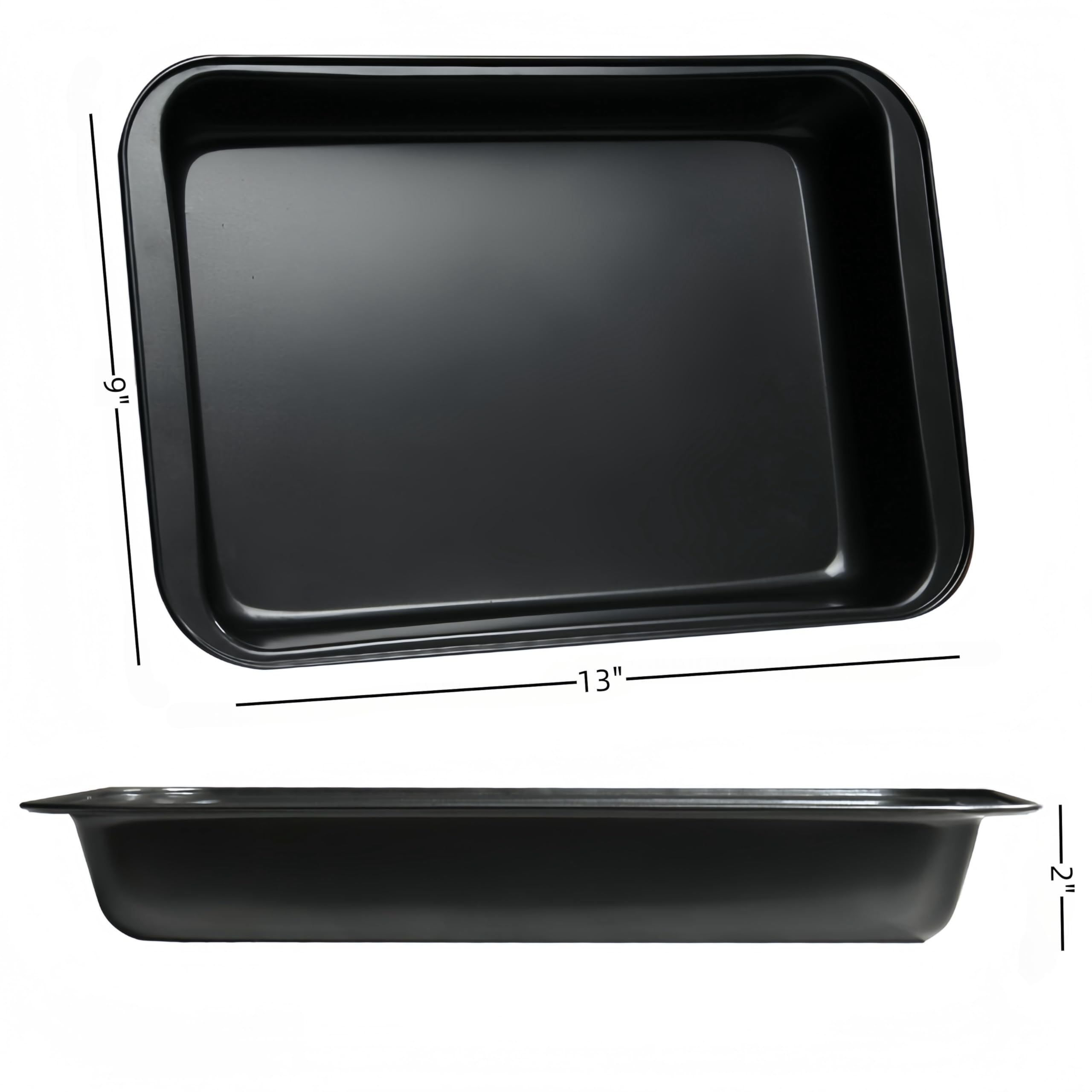fisden 9x13 inch deep tray with ample space for brownies and lasagna