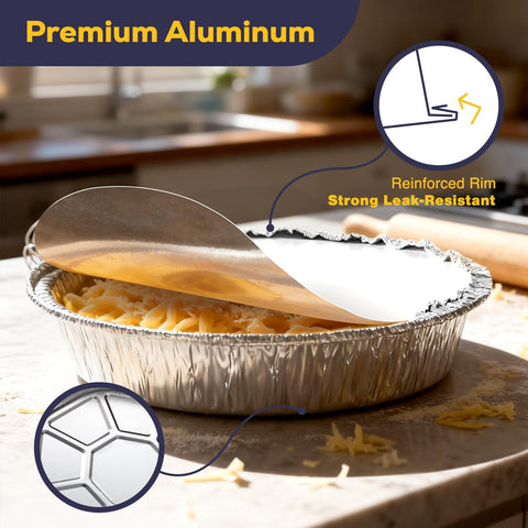 Fit Meal Prep durable aluminum pans for reliable heat distribution