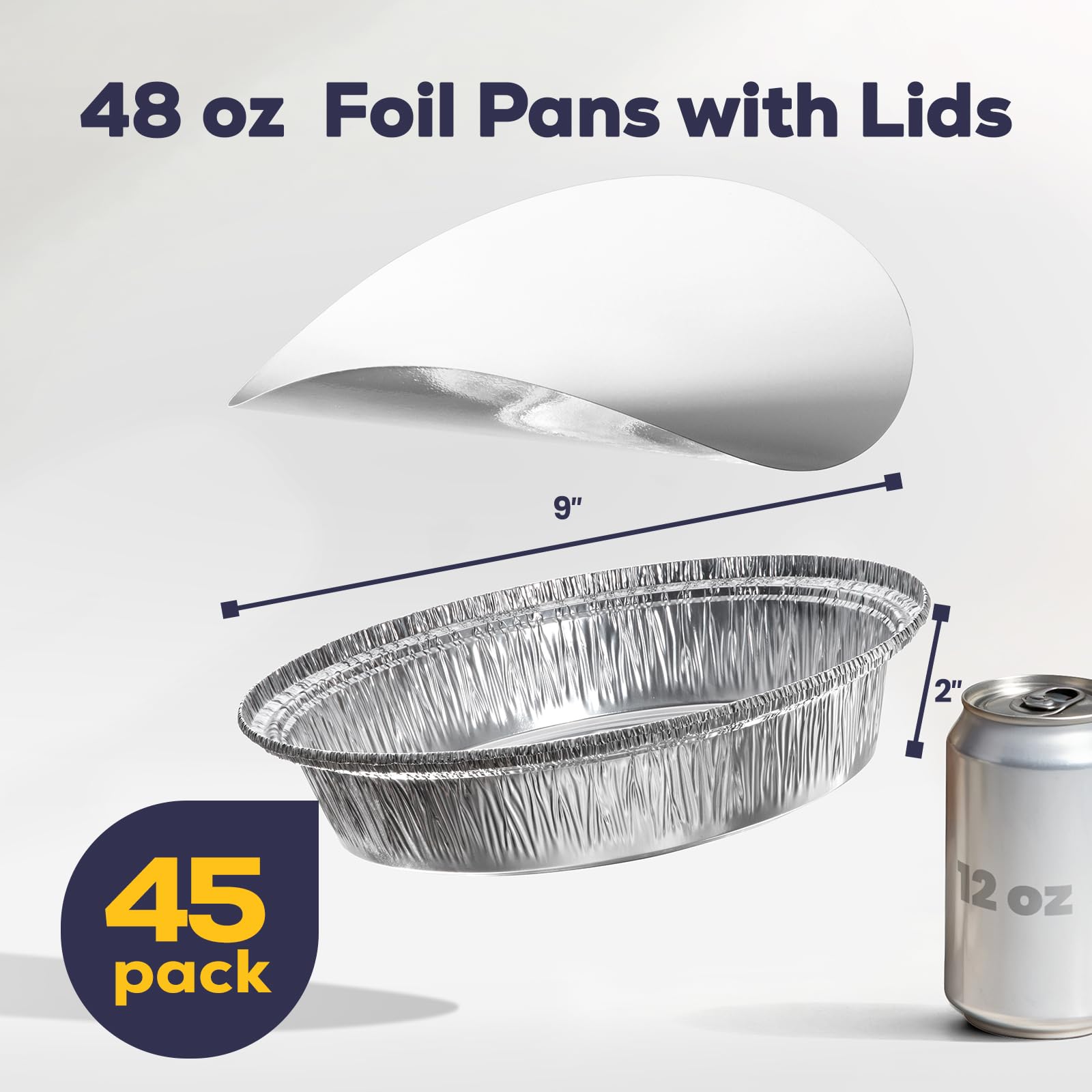 Fit Meal Prep disposable aluminum pan ready for takeout packaging and transport
