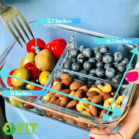 FIT Strong & Healthy 32 oz capacity ideal for adult lunches and leftovers