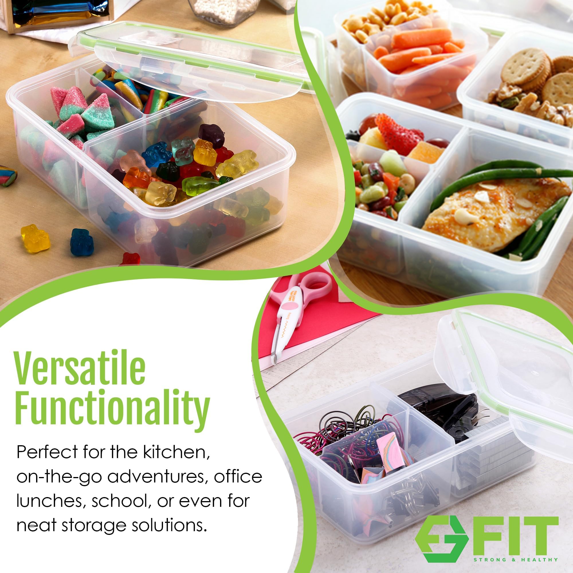 FIT Strong and Healthy 39 oz capacity suits balanced kid and adult meals.