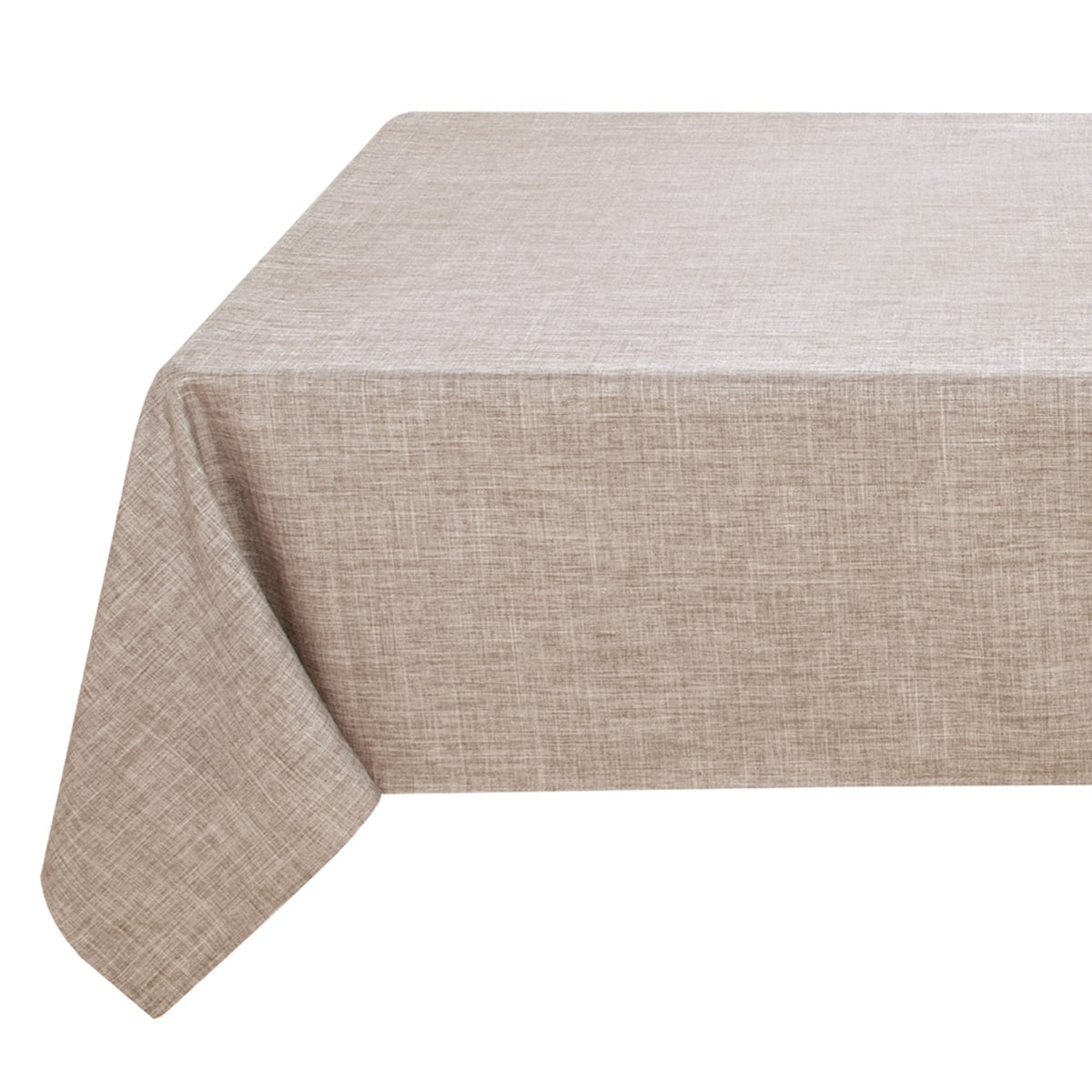Fitable faux linen tablecloth 60x120 rectangle protects surfaces with rustic elegance.