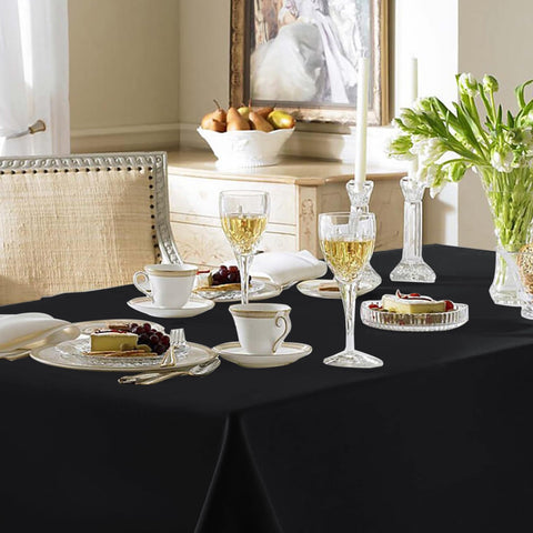 Fitable stain-resistant tablecloth close-up showing durable fabric surface.