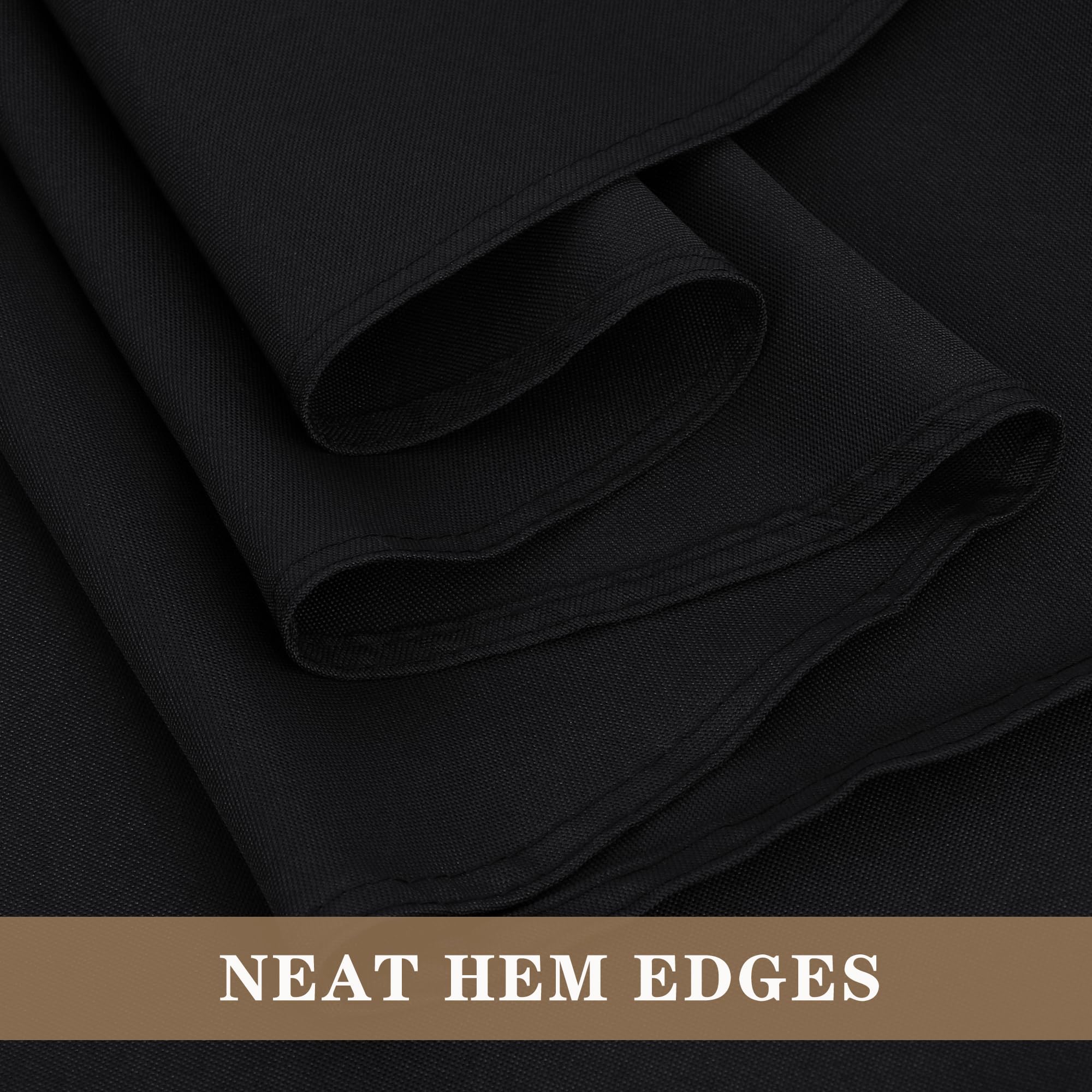 Fitable tablecloth drying and iron care instructions for pristine look.