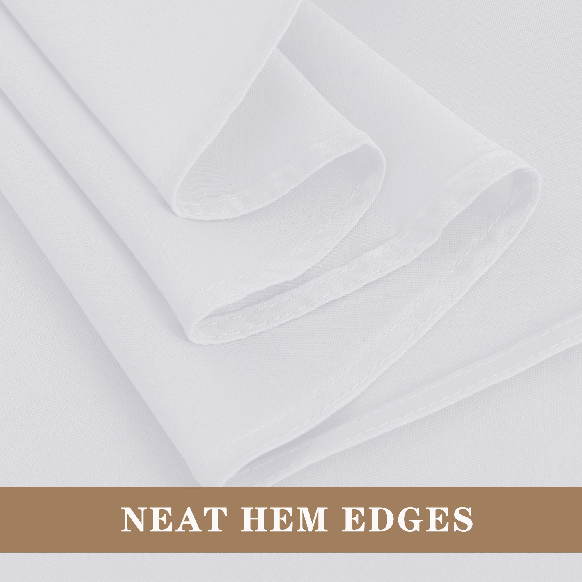 Fitable white round cloth protecting table surfaces during events