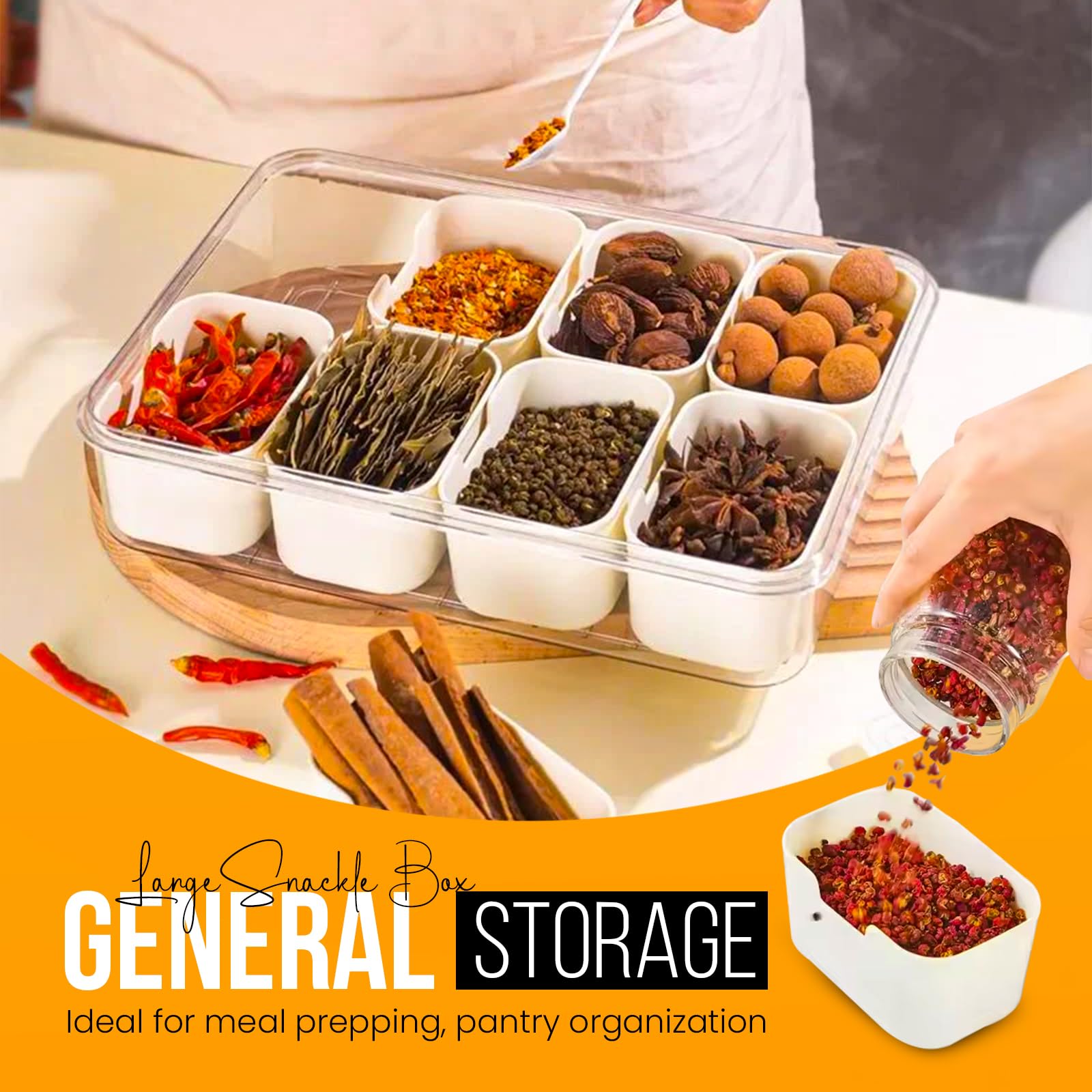 Five Skies Snackle Box helps travel with organized snack storage