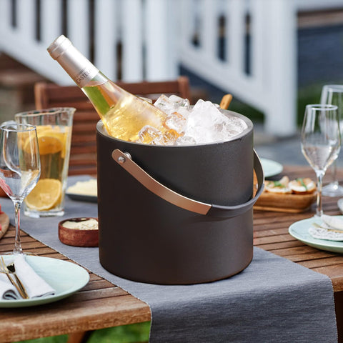 FiveHome chic ice bucket design ideal for cocktails, wine chilling, and gatherings.