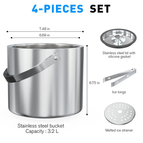 FiveHome stylish silver finish adds a refined touch to any bar.