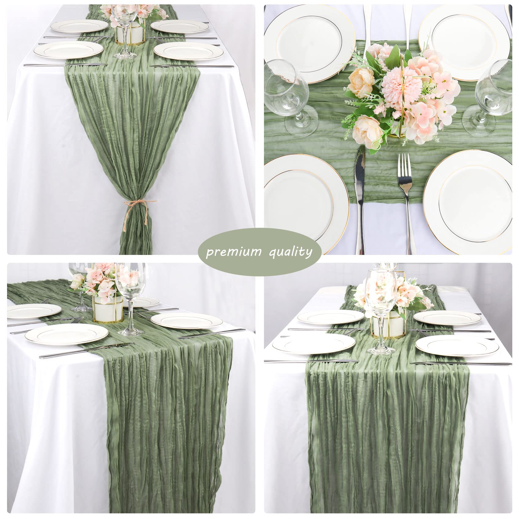 Cheesecloth used for backdrop draping with airy texture by Fivenl