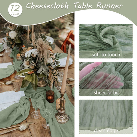 Fivenl boho wedding runner used as table decor for celebrations