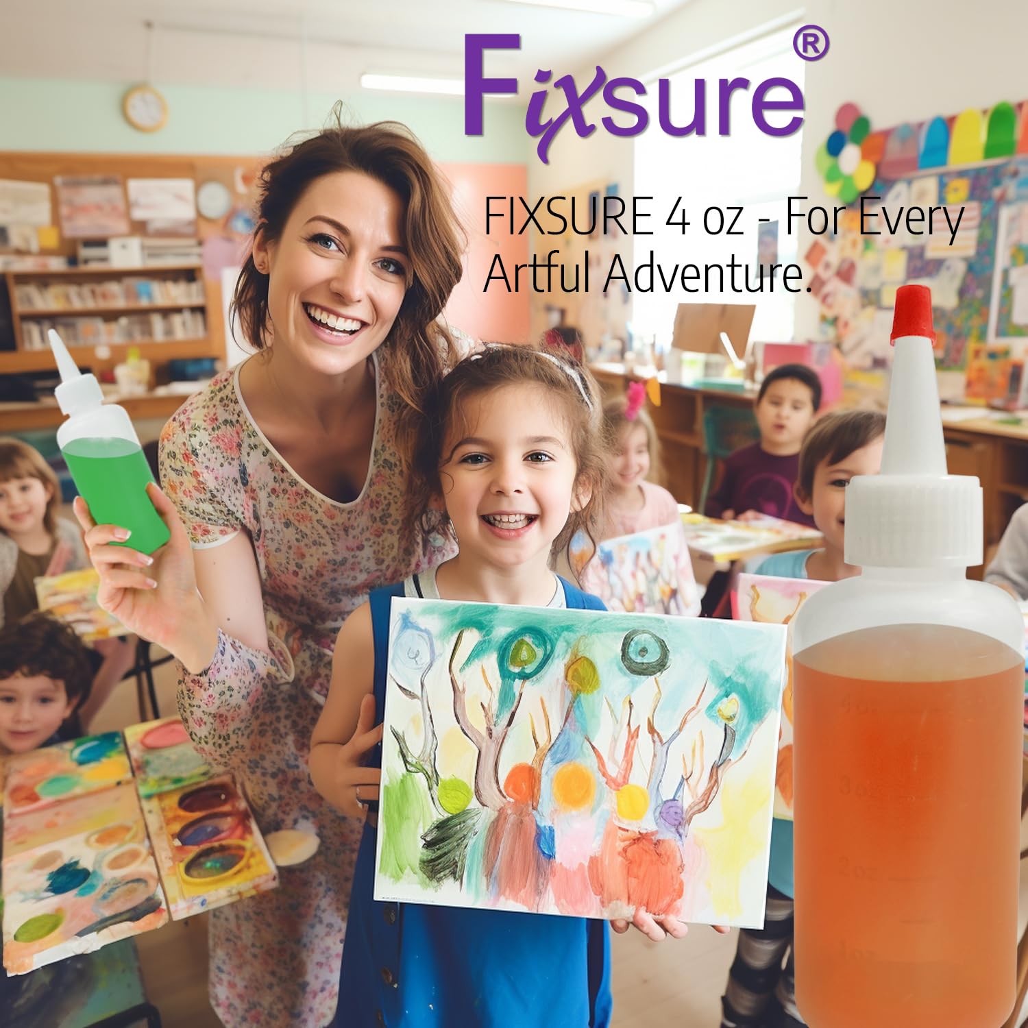 FIXSURE compact 4 oz size fits in bags for travel or camping.