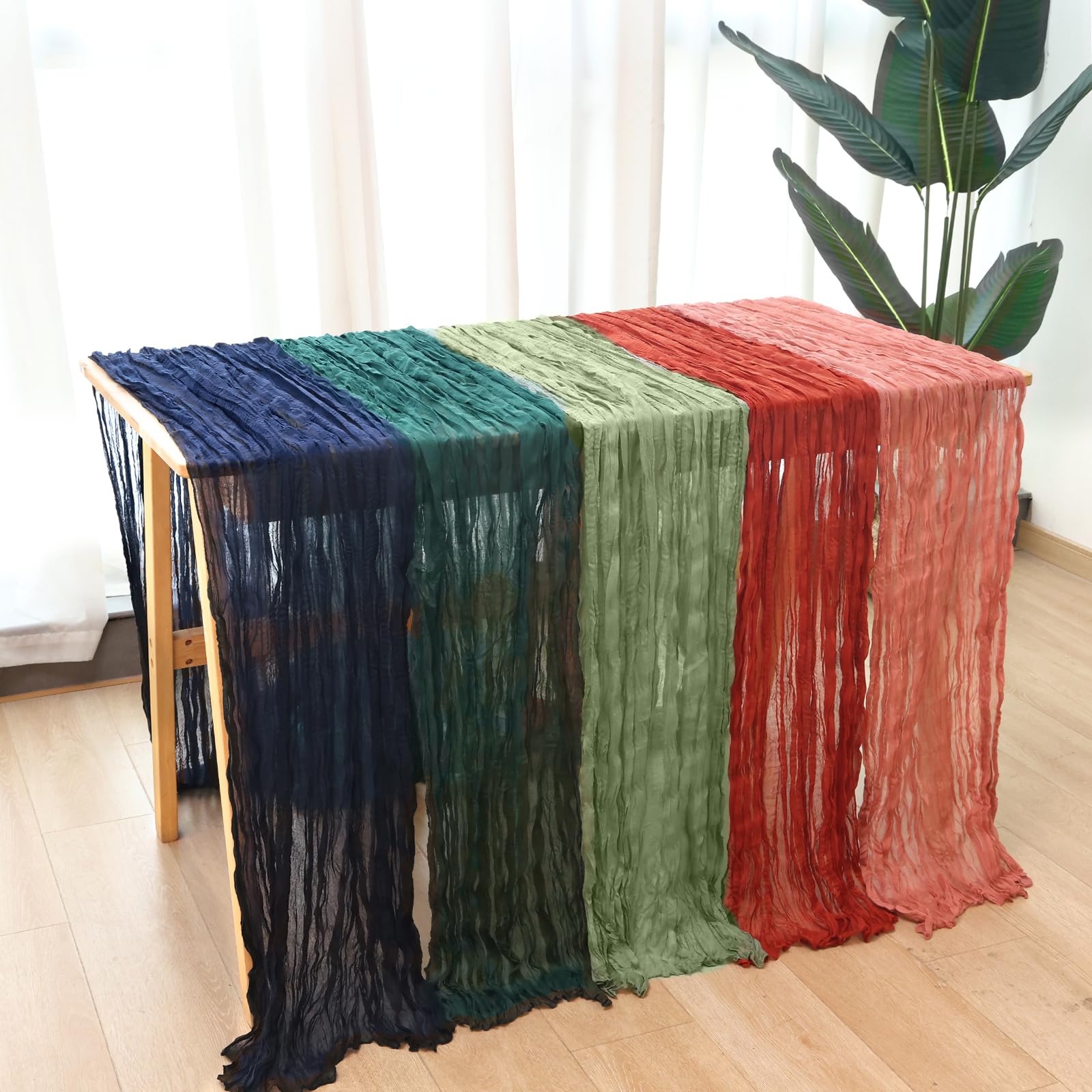 Fixwal care-friendly washable table runner for quick cleanup