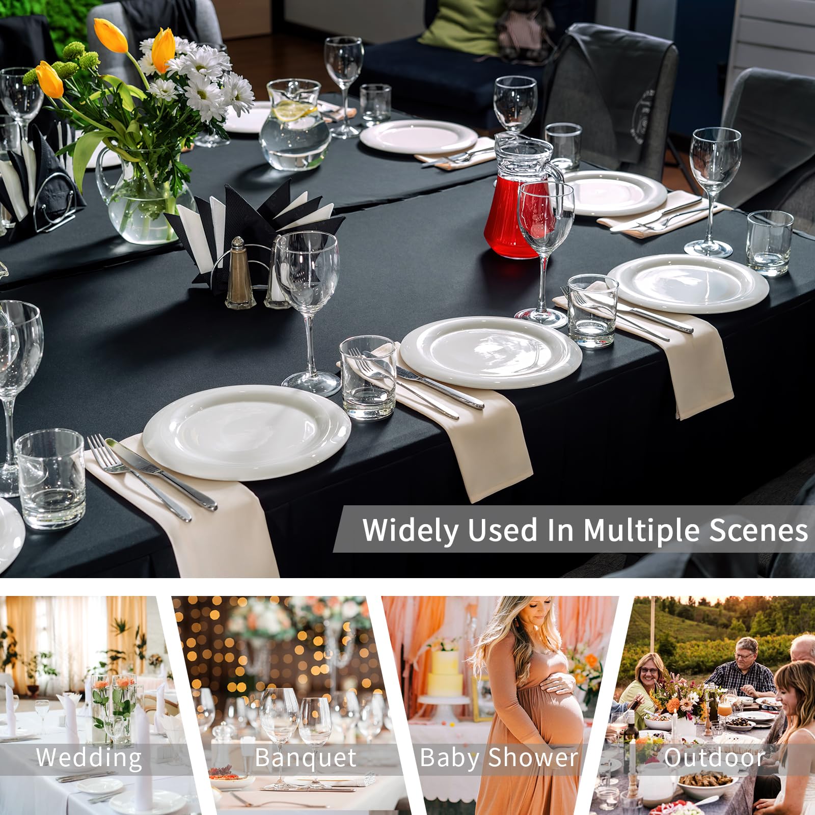 Dessert table setup with Fixwal skirt elevates display and ambience
