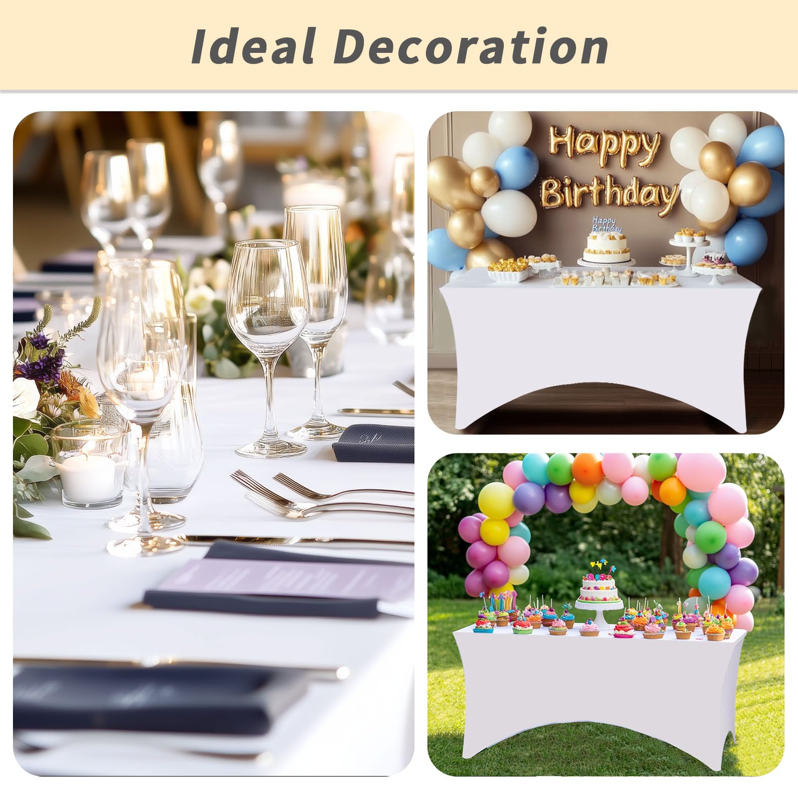 Fixwal table cover suitable for indoor and outdoor events
