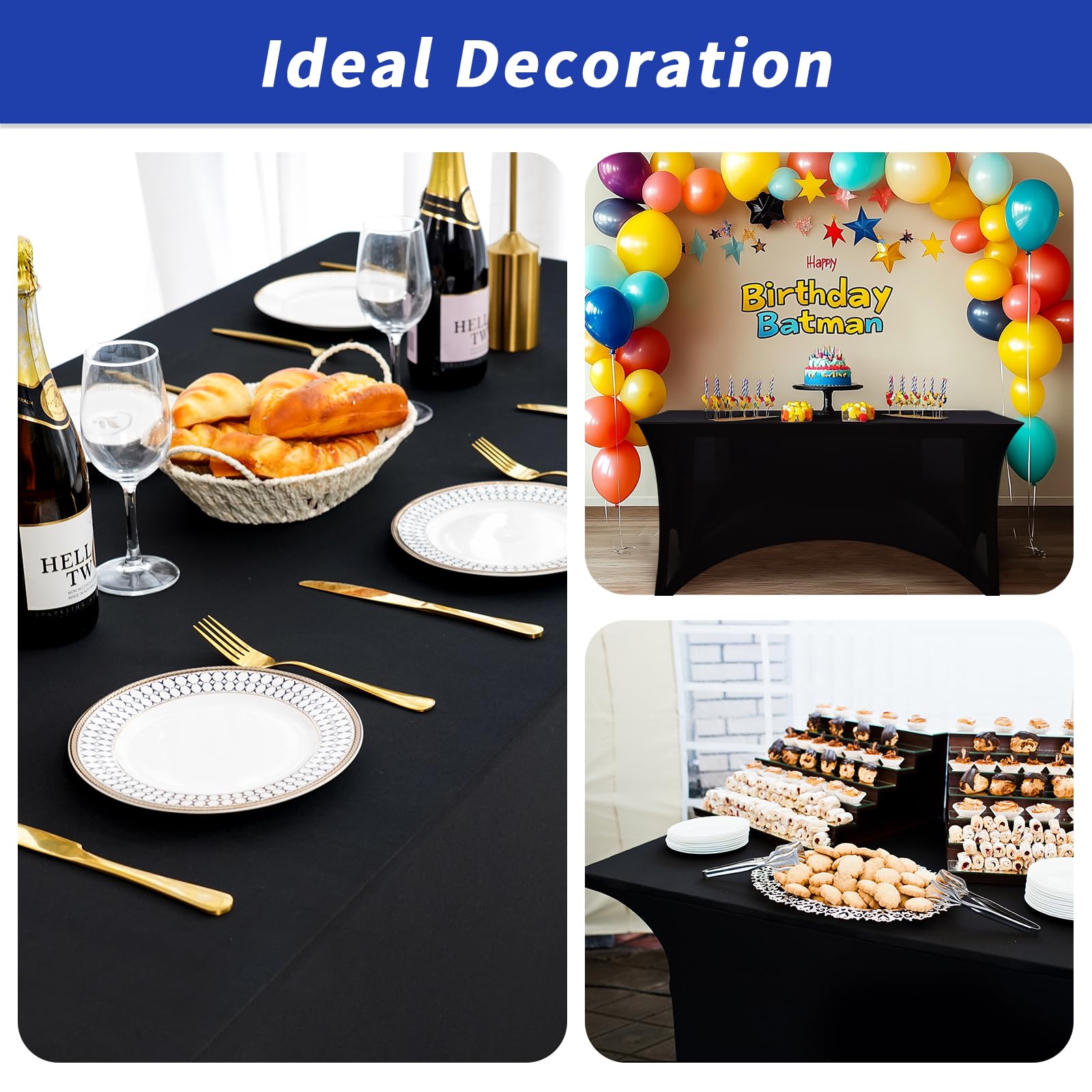 Fixwal trade show and buffet setup-ready table cover for versatile uses.