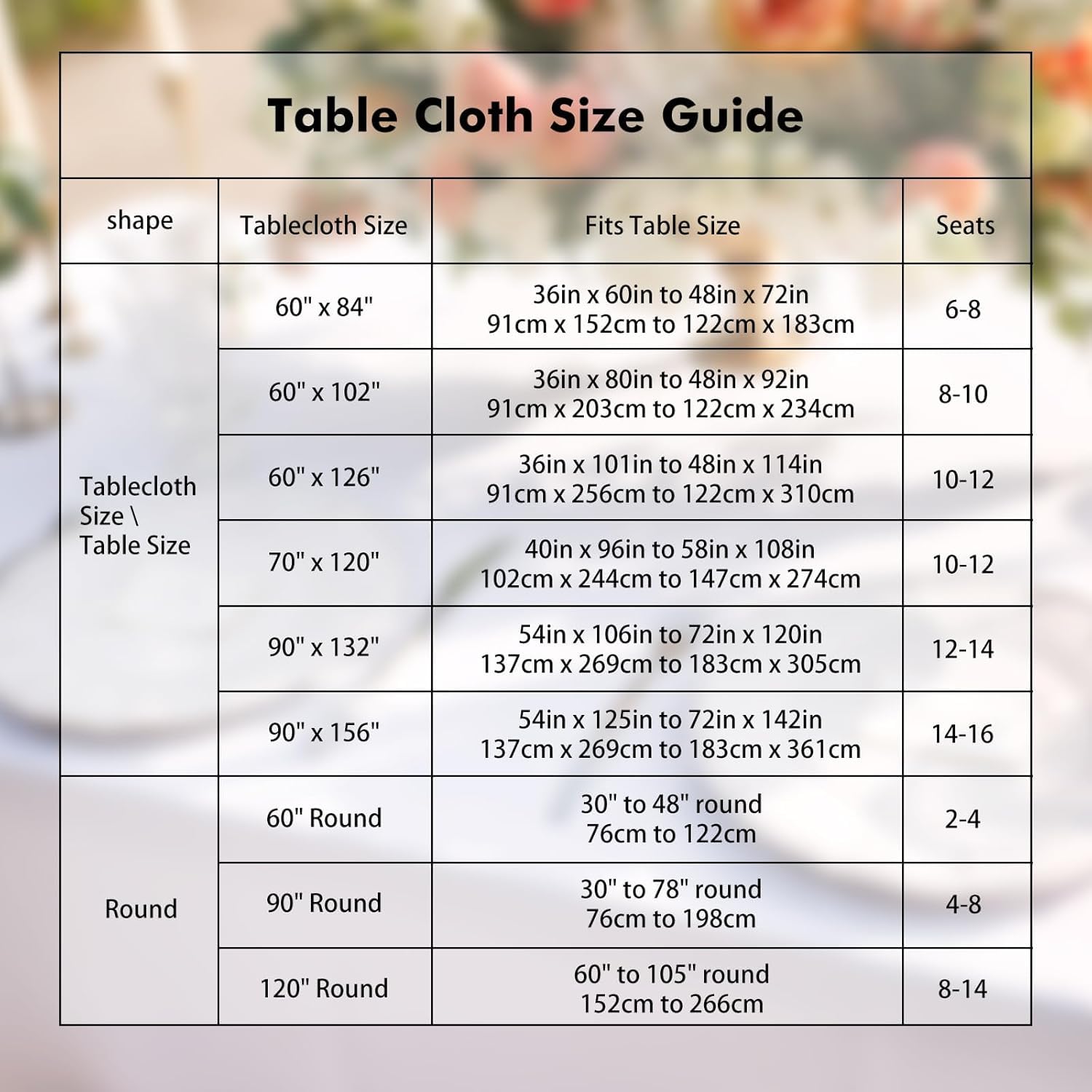 Dining-room flatlay featuring Fixwal white tablecloth for promoted meals and gatherings.