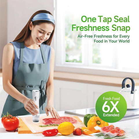Fiyxlop vacuum sealer with axial-flow motor for fast sealing.