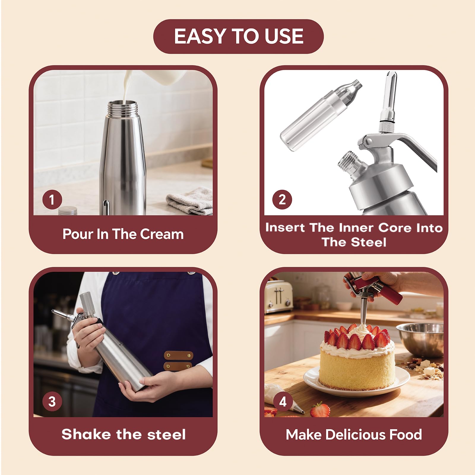 Fizzhome latte art application showing easy creamy topping.
