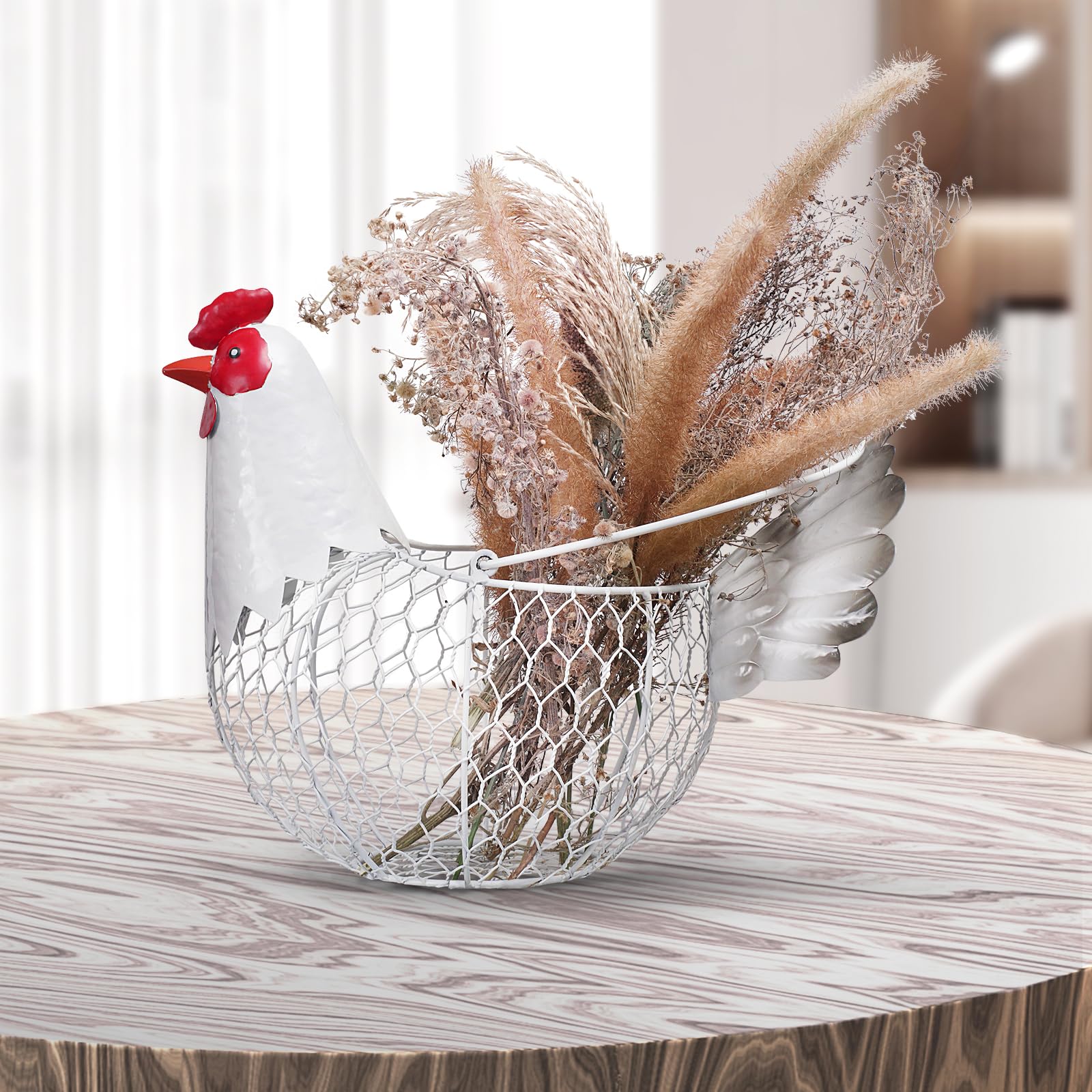 FJAXLJGYP rustic egg basket helps organize eggs.