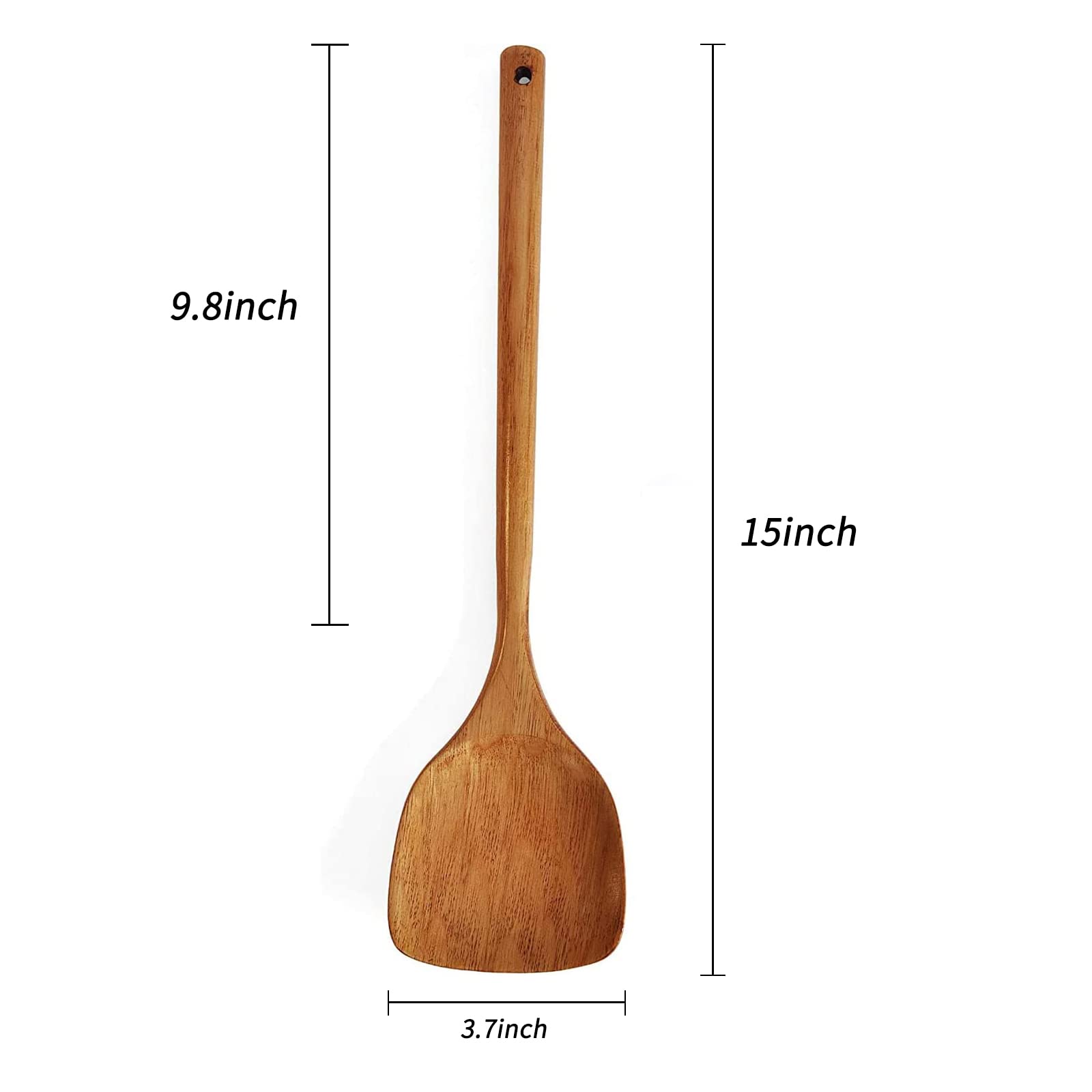FJNATINH arbor wood spatula close-up grain showing natural texture.