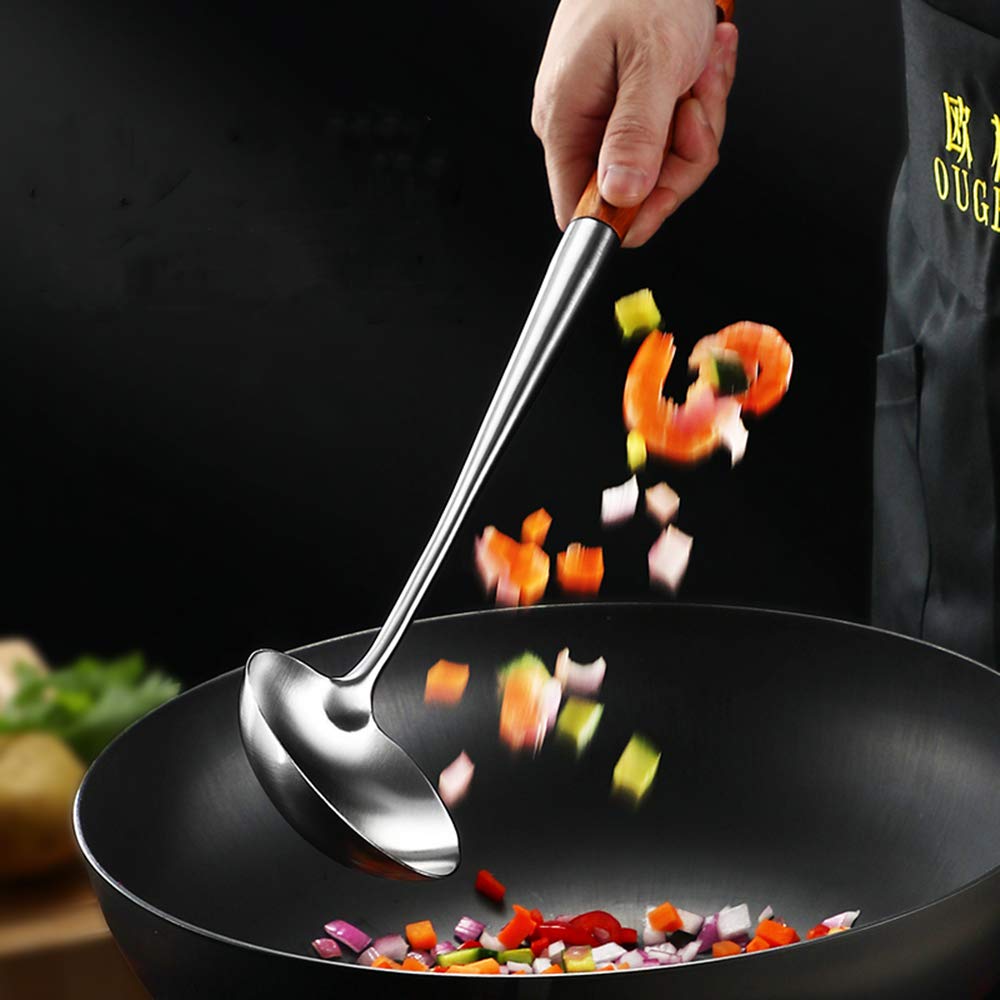FJNATINH complete wok utensil set in use on stove