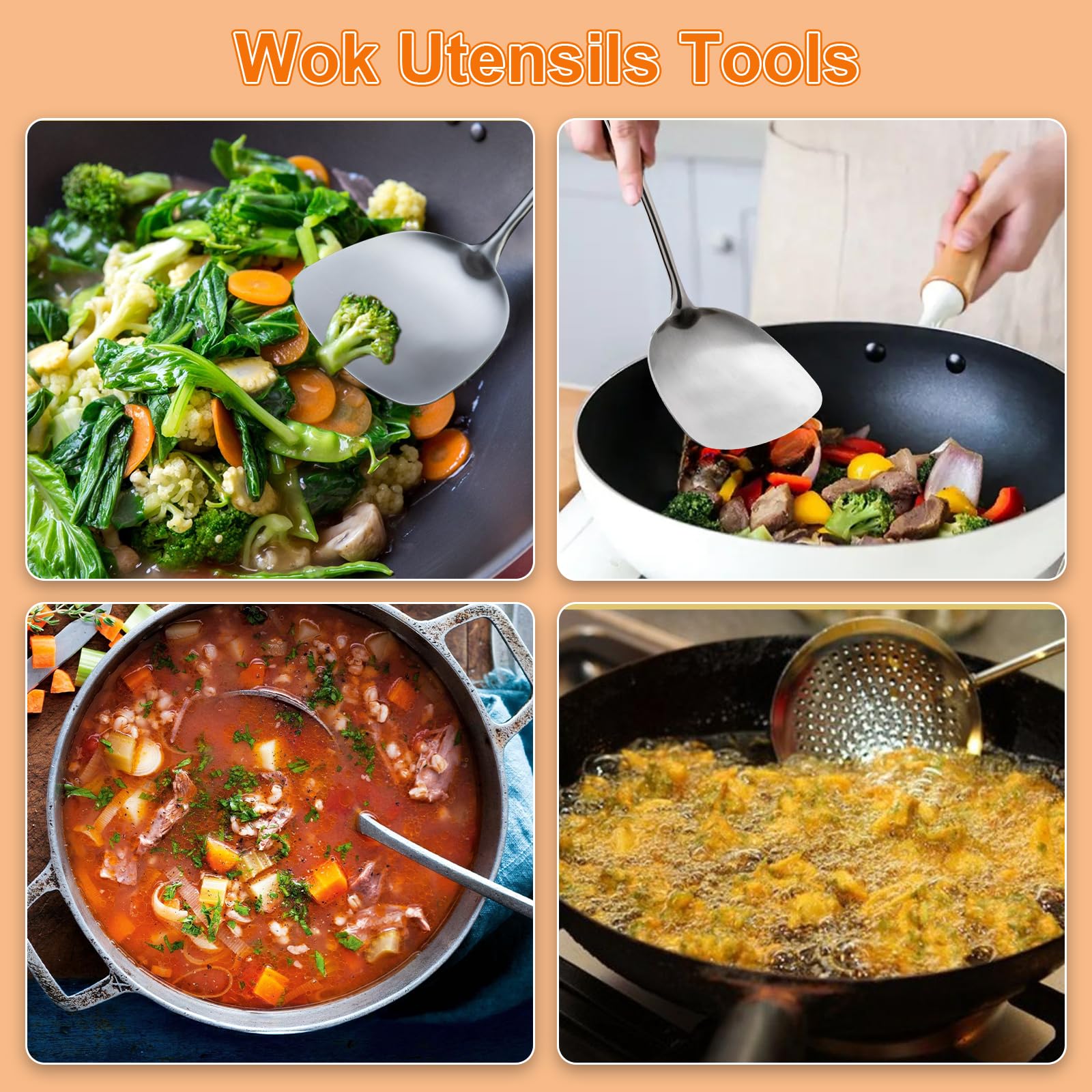 FJNATINH dishwasher-safe utensils convenient for quick cleanup