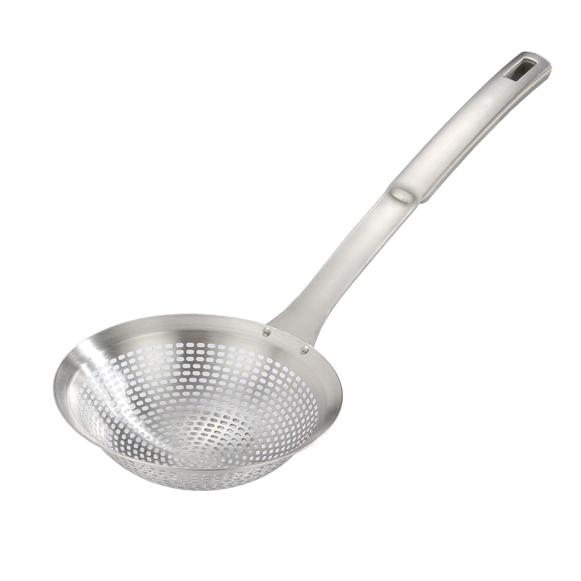 FJNATINH skimmer ladle 304 stainless steel for durable, quick drainage during boiling