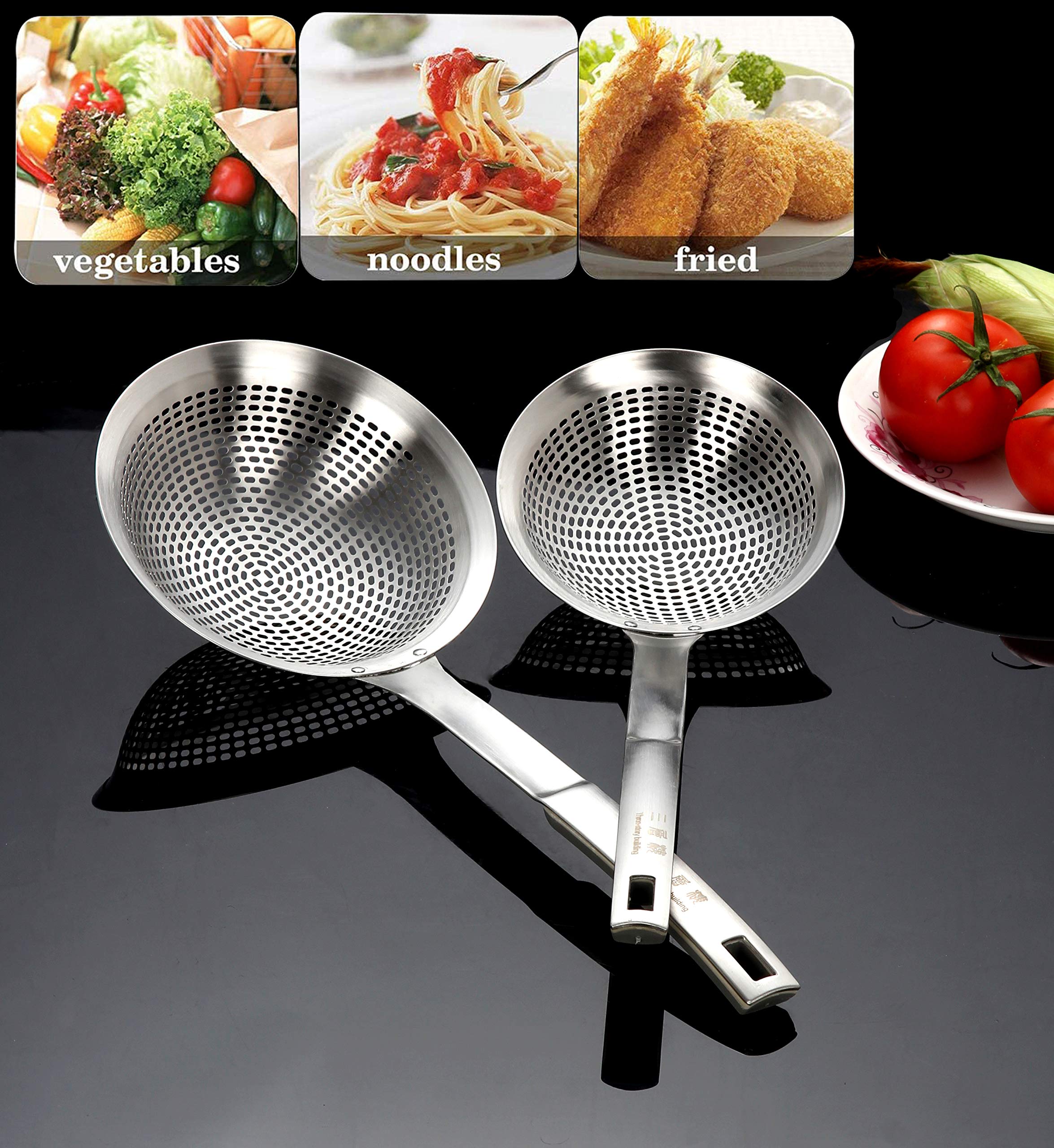 FJNATINH skimmer ladle ideal for fat skimming from stock and soups