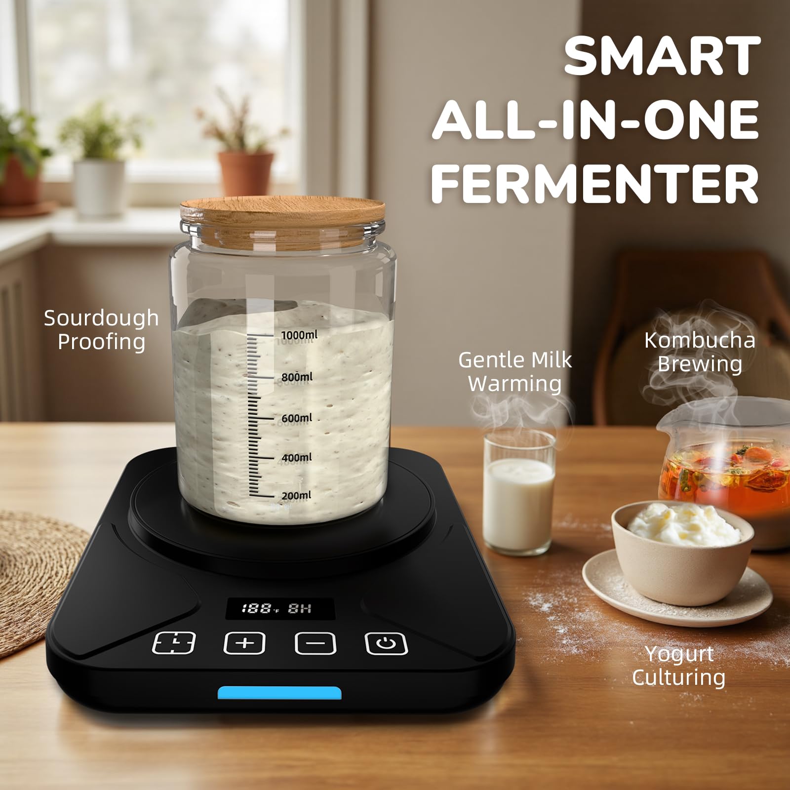 FJR Sourdough Warmer uses BPA-free materials for safe kitchen use