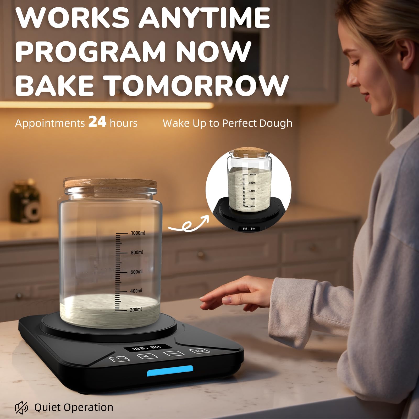 FJR Warmer Mat compact design fits on countertops without clutter