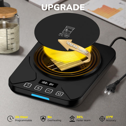 FJR Sourdough Warmer Mat memory on/off simplifies daily baking routine