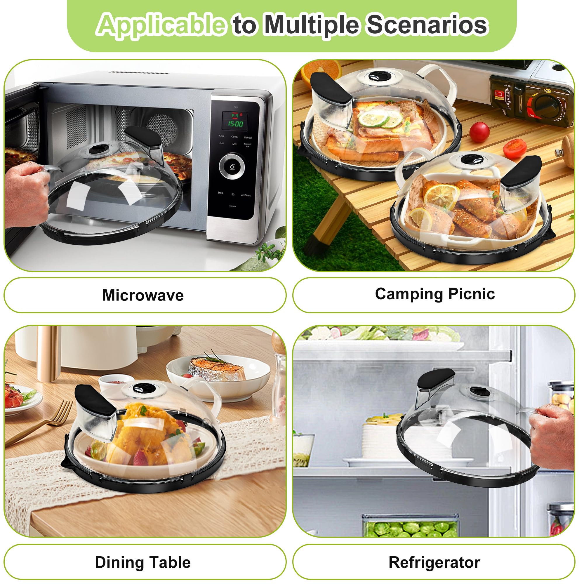 Fkprorjv keeps leftovers fresh by gentle steam during reheating.