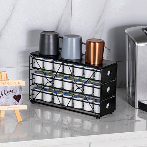 FlagShip K Cup Holder compact countertop design saves space