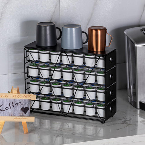 FlagShip K Cup Holder drawer open angle demonstrates easy access
