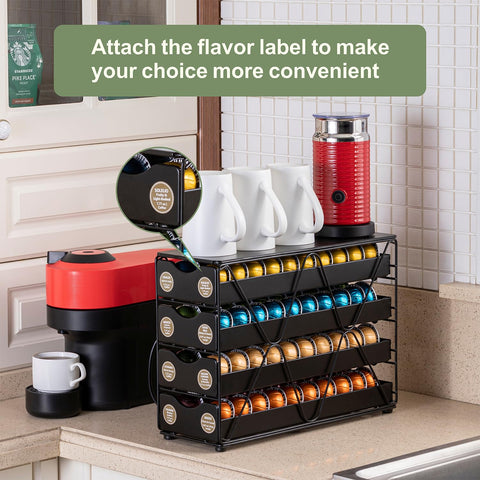 FlagShip Nespresso pod drawer metal frame provides durable long lasting support.
